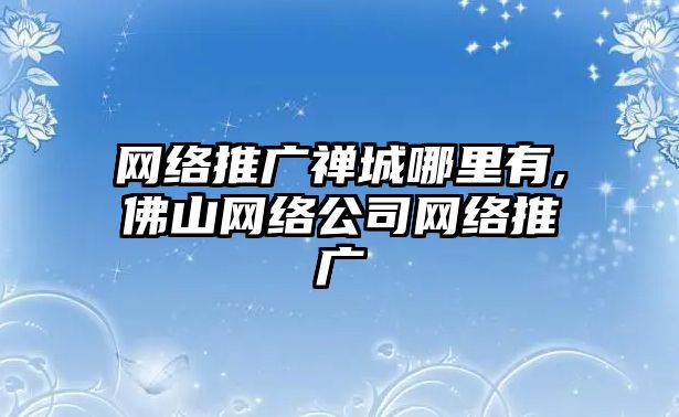 網(wǎng)絡(luò)推廣禪城哪里有,佛山網(wǎng)絡(luò)公司網(wǎng)絡(luò)推廣